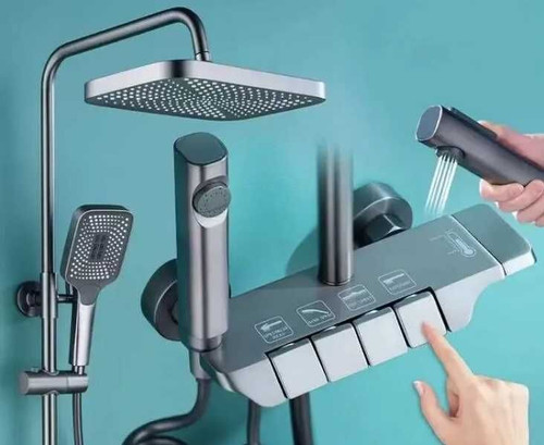 دوش حمام پیانویی با استیل ضد زنگ