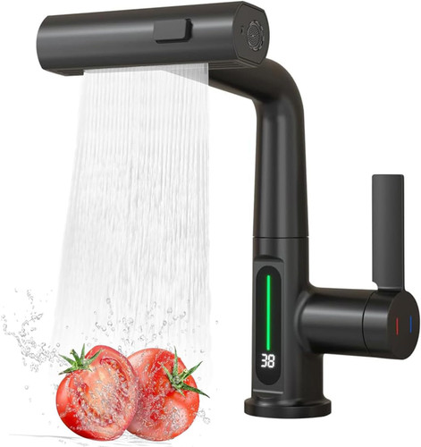 شیر ظرفشویی هوشمند شاوری لمس هایشین مدل استیل 304 ضد زنگ