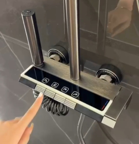 دوش حمام دیجیتال پیانویی دیکالان با پنل نمایشگر LED