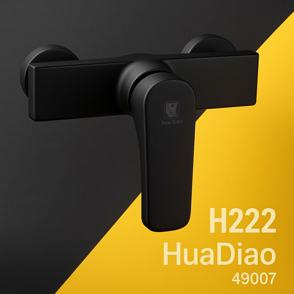 شیر توالت اهرمی هوادیائو روی روشویی، طراحی مدرن و استیل ضدزنگ