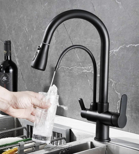 شیر ظرفشویی شاوری دوکاره PING با بدنه برنجی ضد زنگ