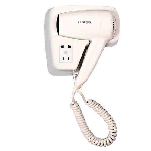 سشوار دیواری حمام هاشین نصب شده روی دیوار