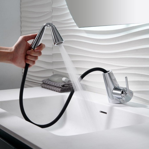 شیر روشویی شاوری HS546 هیسین با طراحی مدرن استیل